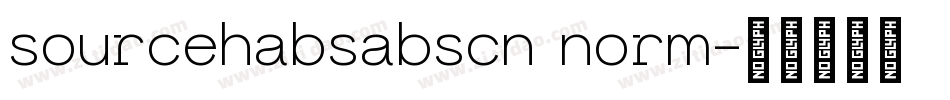 sourcehabsabscn norm字体转换